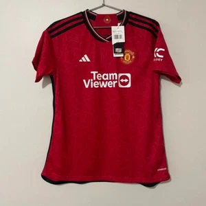 Adidas Manchester United 2022/23 Red Home Stadium Jersey Women's Large NWT - Picture 1 of 4
