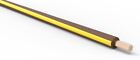 TXL Automotive Wire 18 AWG BROWN w/ YELLOW Stripe Bulk 50 ft Primary Copper