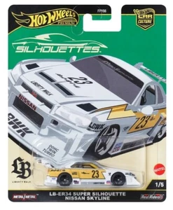 NEW Hot Wheels Car Culture Silhouettes LB-ER34 SUPER NISSAN SKYLINE JBK59 1:64 - Picture 1 of 3