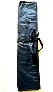 Fishing Rod Bag Size 92cm Anglers Equipment Long Zipped Sleeve Tackle Bag Black - Picture 1 of 3