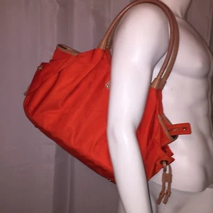 Pre-amada auténtica KATE SPADE naranja llama nailon BOLSA DE PAÑALES bolsa de gimnasio $395 - Imagen 1 de 12