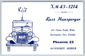 XM43-1214 QSL Card, QSO, Burlington Ontario Canada - Bild 1 von 2