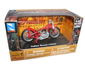 1933 1/32 Scale Indian Scout Motorcycle Model NewRay - Picture 1 of 6