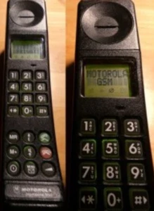 Motorola International 3200 erstes Mobiltelefon GSM Handy "Knochen" Vintage - Bild 1 von 3