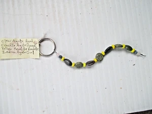 Bracciale con ciondolo dea da giardino ovale agata indiana 9" - Foto 1 di 3