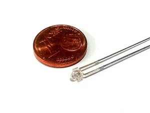 LED 1,8mm reinweiß (purweiß) mit Vorwiderstand bis 16V Wechselspannung 25 Stück - Picture 1 of 1