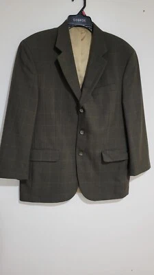 Stafford Mens 3 Button Suit Jacket Pure Wool Brown woolmark 40 S - Image 1 of 4