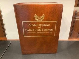 75 goldene Repliken von Briefmarken USA Postal Commemorative Society 22kt - Bild 1 von 14