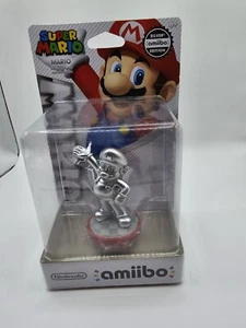 Nintendo Super Mario Series Silber Mario Amiibo First 1st Print US Version - Neu - Bild 1 von 2