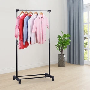 Laundry Clothes Storage Drying Rack Floor Standing Hanger Garment Coat Hat Rack - Picture 1 of 11