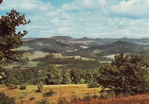 Cartolina d'epoca - Die Hohe Rhön - Veduta dalle montagne nere alla Franconia. Rhön - Foto 1 di 1