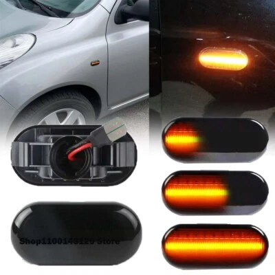 For Nissan 350Z Pathfinder Navara D40 Pickup Sequential LED Side Marker Light 2x Foto 1 de 4