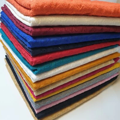 100% Cotton Broderie Anglaise Fabric Embroidery Craft Dress Quilt Material 44" - Image 1 of 4