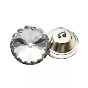 10x DIY Rhinestone Glass Upholstery Buttons Sewing Sofa Bed Headboard Art Decor - Picture 1 of 18