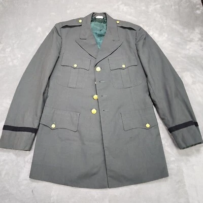 US Army Uniform Coat 40L Blazer Jacket Gold Buttons Costume No Patches - Image 1 of 4