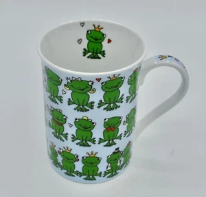 PIER 1 Imports Frog Mug Cup Porcelain Prince Princess Bride Groom 10oz - Picture 1 of 7