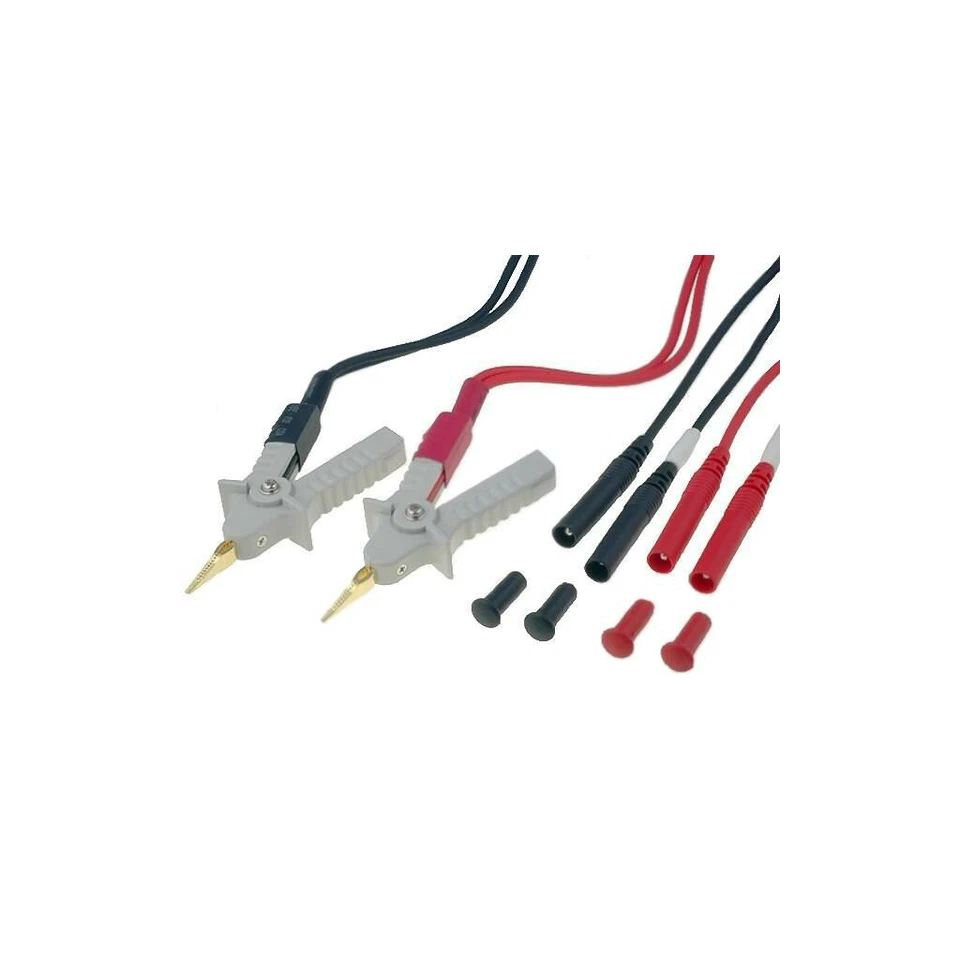 380465 Messkabelsätze Kelvin 4-Leiterclips scharz und rot EXTECH - Image 1 of 1