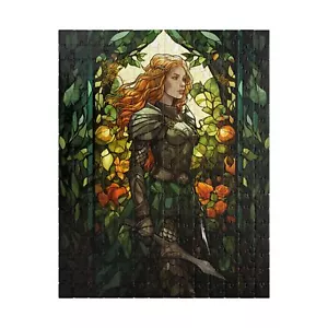 Elfenkrieger Medaille Buntglas Puzzle - 110, 252, 520 Teile - Bild 1 von 4