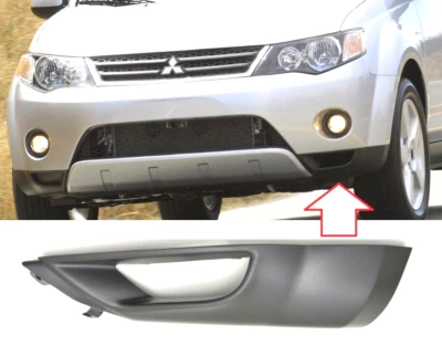 FRONT BUMPER LEFT LOWER SPOILER COVER fits for MITSUBISHI OUTLANDER 2007-2009 - Image 1 of 4