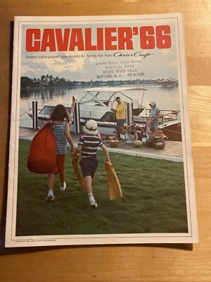Chris Craft 1966 Cavalier Vintage Sport Boat Brochure / Catalog - Image 1 of 4