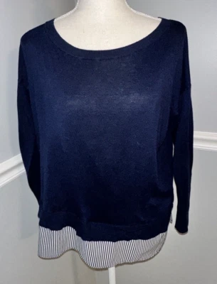 Ralph Lauren 毛衣 L 码分层套衫套衫学院风圆领 — 第 1/4 张图片