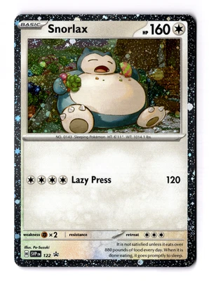 Snorlax 122 Sv: Scarlet & Violet Promo Cards Holo Swirl NM - Image 1 of 4