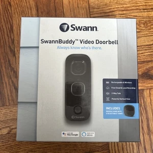 Timbre Video SwannBuddy Wi-Fi 1080p - Negro Nuevo - Imagen 1 de 6