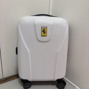 Ferrari Carry Bag White 4Wheels Used - Picture 1 of 8