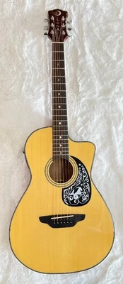 Luna Model Gypsy Zodiac Acoustic Spruce Top Parlor Size Acoustic Electric Guitar - Image 1 of 4