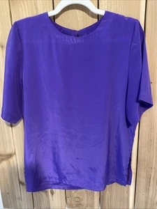 Sara Stephen Purple Short Sleeve Top Size M NWOT - Picture 1 of 2