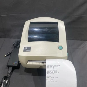Zebra LP 2844 PS Thermal Printer With Power Supply Used Tested WORKS GREAT - Picture 1 of 9