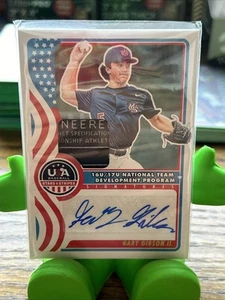 2025 Panini Stars & Stripes USA Materials New Era Logo Gary Gibson 1/1 - Picture 1 of 5