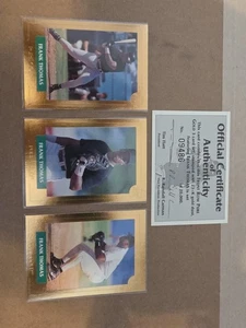 1992 Front Row Frank Thoms 23+k Gold Dust Sampling Card Set - Picture 1 of 5