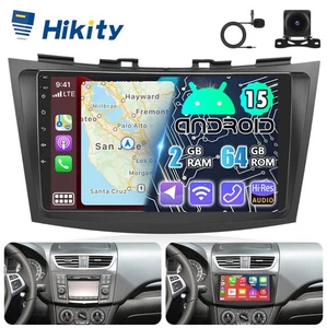 Autoradio CarPlay Android 15 per Suzuki Swift 4 10-17 con navigatore GPS RDS BT fotocamera - Foto 1 di 12