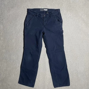 Carhartt Rugged Flex Loose Fit Arbeitshose blau Damengröße 6 kurz (30x28) - Bild 1 von 8
