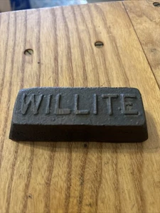 Williite Kupfer Werbung Briefbeschwerer Willite Prozess Asphaltpflaster  - Bild 1 von 6