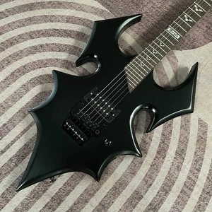 Black Bat Style Electric Guitar, Cool, Pure Black Accessories - Picture 1 of 7