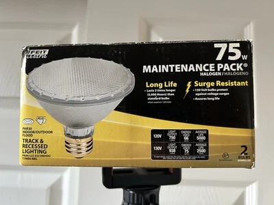 4 Brand New Feit Electric 75w Lightbulbs 75PAR30/QFL/MP/2 - Image 1 of 4