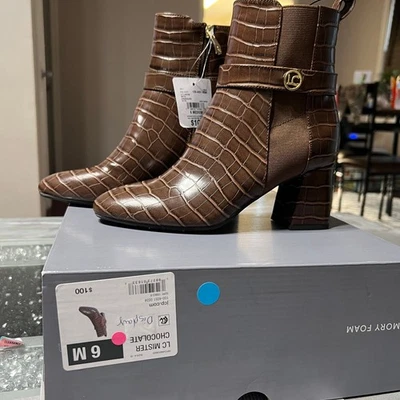 Liz Claiborne Womens Mister Block Heel Booties - Image 1 of 4