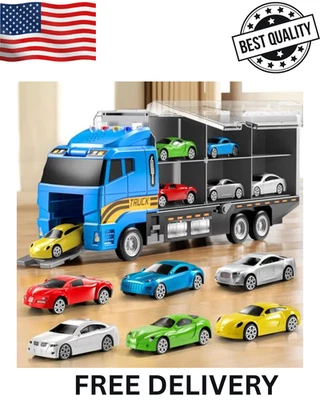 Juguetes para niños pequeños para 3 4 5 6 años, juego de vehículo camión con alfombrilla de juego y troquel Foto 1 de 4