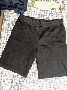 HM Alexander Wang Crocodile Pattern Athletic Basketball Shorts Mens Large Black - Picture 1 of 4