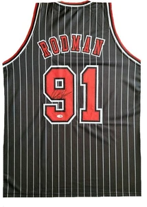 Dennis Rodman Autogramm - Custom Jersey signiert mit COA (JSA) - Bild 1 von 3