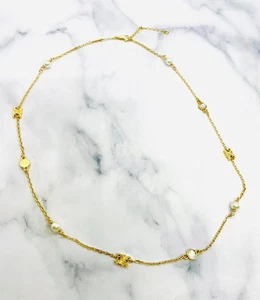 Echte Celine Monogramm Kette Halskette - gebraucht / LY5880 - Bild 1 von 6