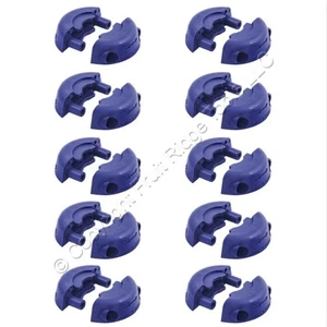 10 Hubbell Dark Blue Cord Clamps for 3-Wire Twist Lock Plugs/Connectors - Picture 1 of 5