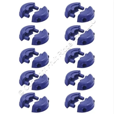 10 Hubbell Dark Blue Cord Clamps for 3-Wire Twist Lock Plugs/Connectors — 第 1/4 张图片