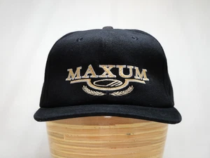 Maxum Boats Embroidered Snapback Brushed Cotton Baseball Hat Cap Vintage USA - Picture 1 of 11