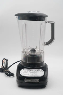 Licuadora KitchenAid 5 velocidades KSB560OB0, base negra con jarra transparente de 56 oz *LEER* Foto 1 de 4