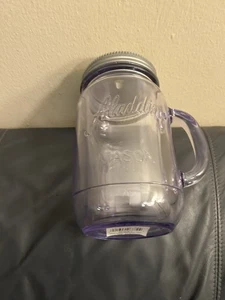 Aladdin Kunststoff Einmachglas 32 Unzen Becher Thermo grauer Deckel und kein Strohhalm - Bild 1 von 8