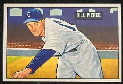 1951 Bowman #196 Billy Pierce RC EX+ Very Nice - Image 1 of 2