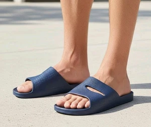 BW BUNDESWEHR BADEPANTINEN BADELATSCHEN BADESCHUHE BADEPANTOLETTE BLAU Größe 49 - Bild 1 von 6